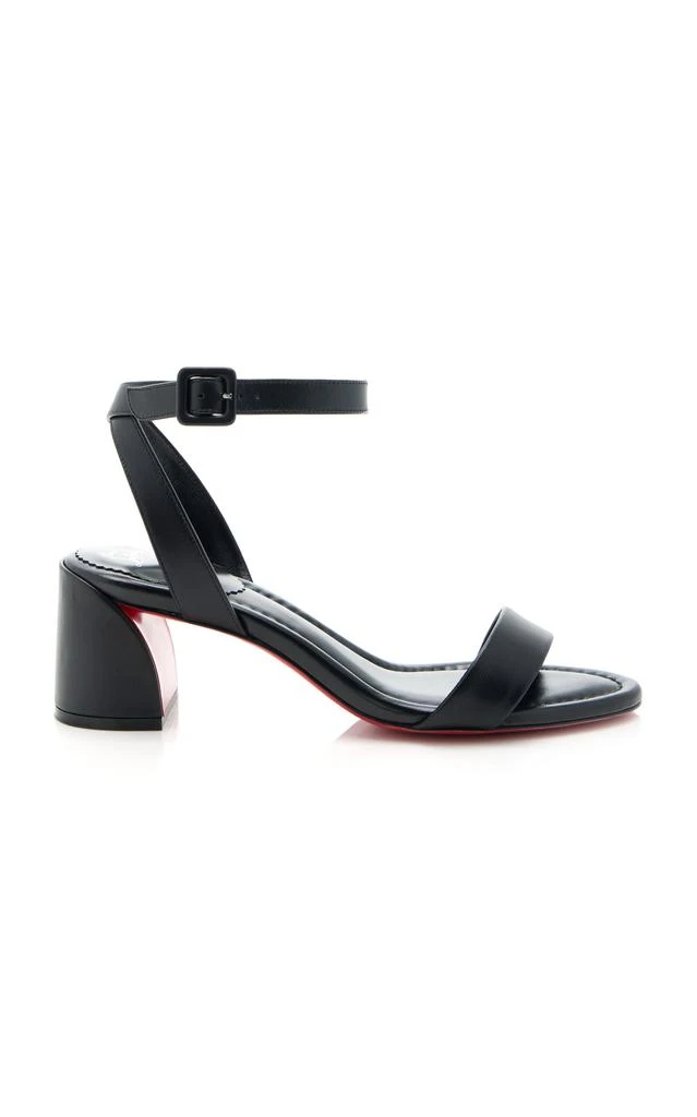 商品Christian Louboutin|Christian Louboutin - Miss Sabina 55mm Leather Sandals - Black - IT 36 - Moda Operandi,价格¥6318,第1张图片