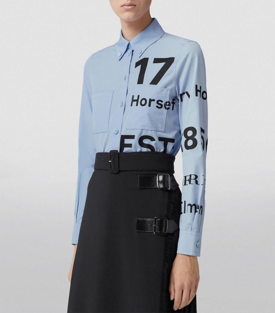 商品Burberry|Horseferry Print Shirt,价格¥5530,第4张图片详细描述