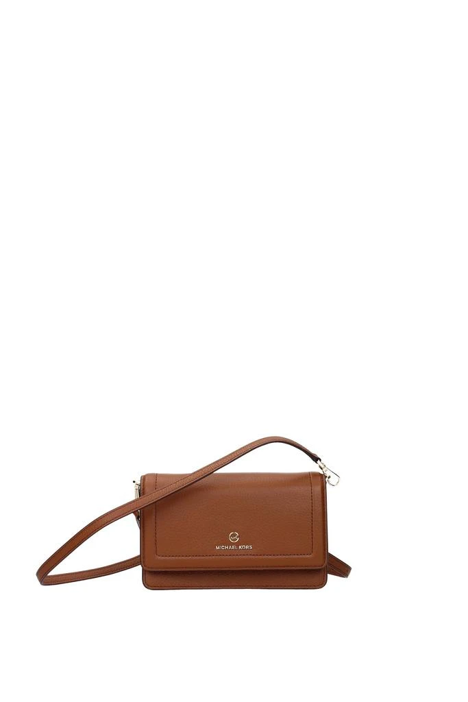 商品Michael Kors|Crossbody Bag jet set charm sm Leather Brown Luggage,价格¥586,第1张图片