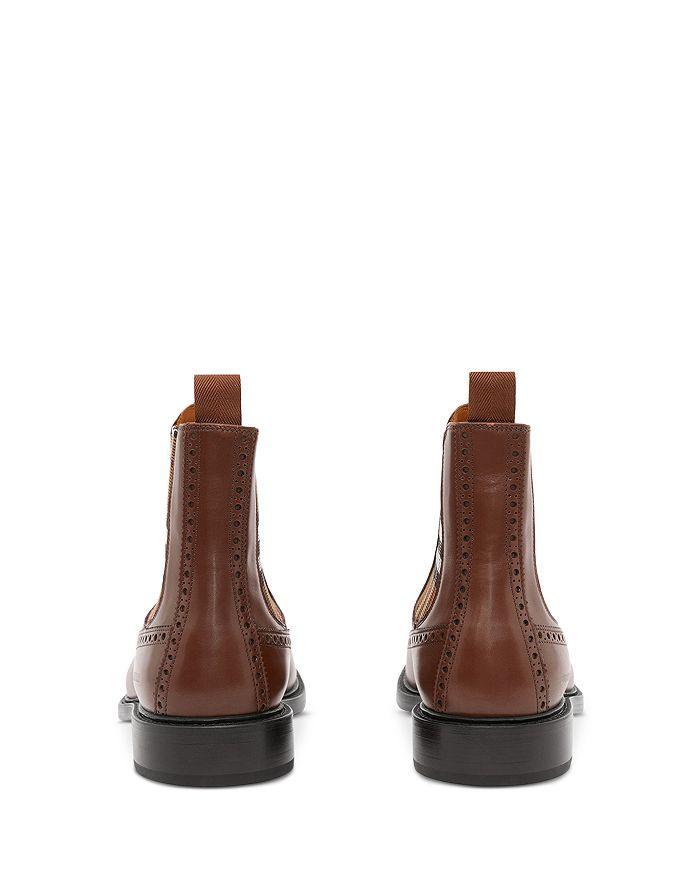 商品Burberry|Men's A Mf Bts Tanner Chk Pull On Wingtip Chelsea Boots,价格¥7551,第4张图片详细描述