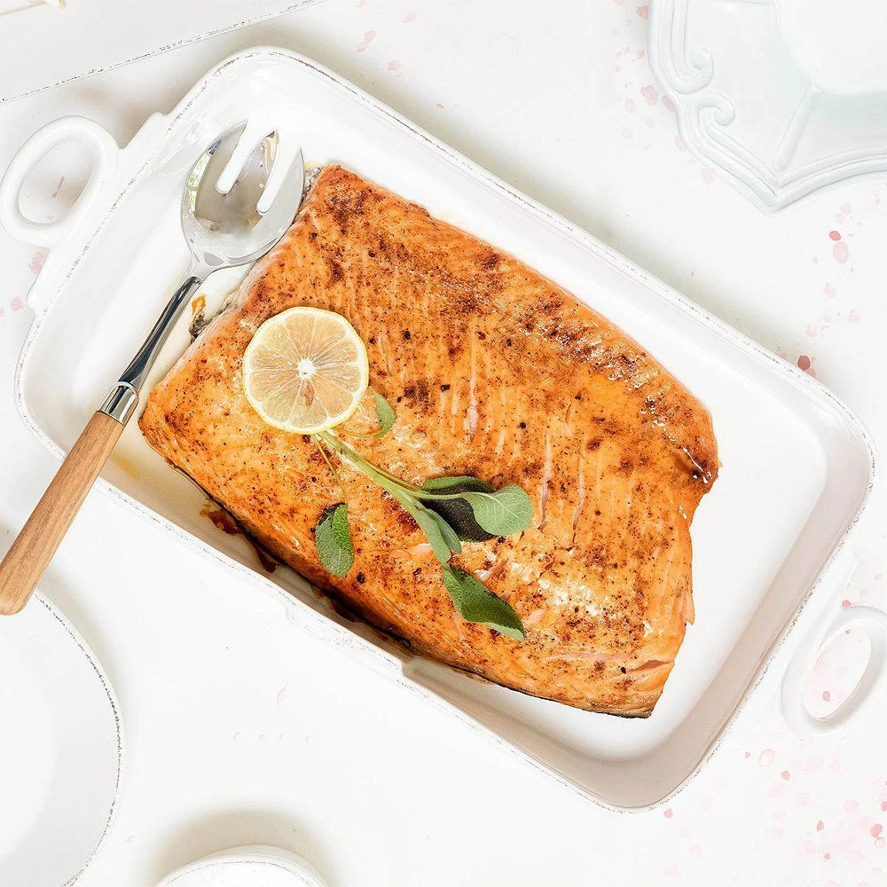 Lastra White Rectangular Baker 商品