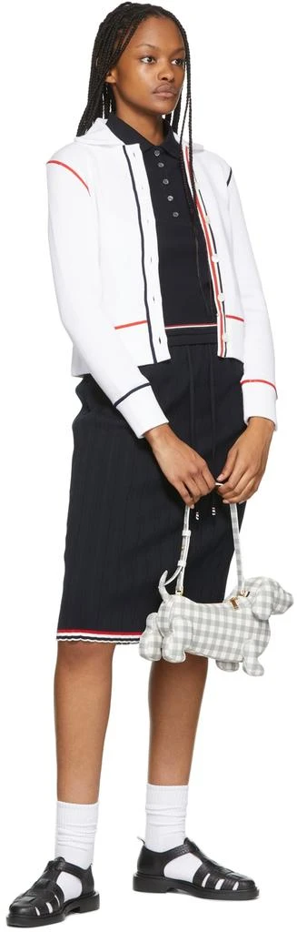 商品Thom Browne|Navy Ottoman Knit Polo,价格¥1545,第4张图片详细描述