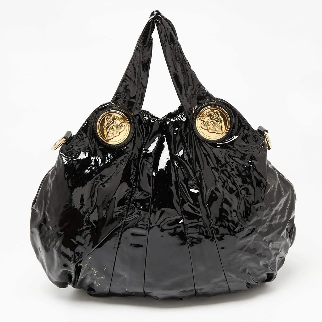 商品[二手商品] Gucci|Gucci Black Patent Leather Large Hysteria Tote,价格¥5120,第1张图片