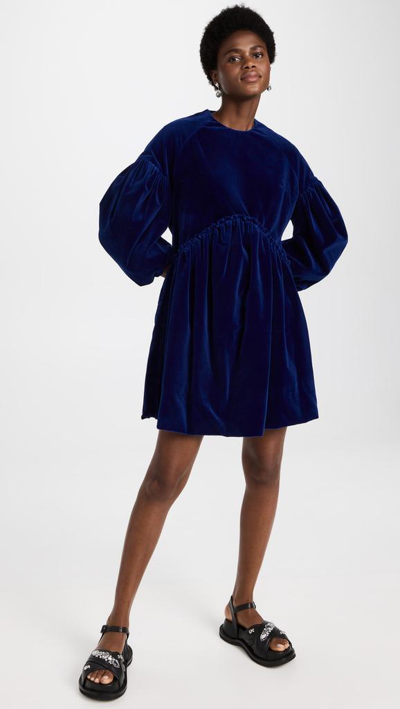 Simone Rocha 经典衣袖抽褶短连衣裙商品第2张图片规格展示