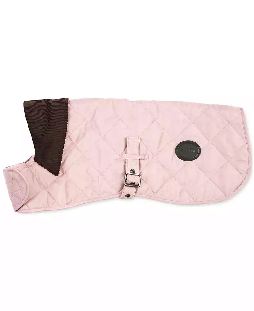 Diamond-Quilted Tartan-Lined Buckle Dog Coat 商品