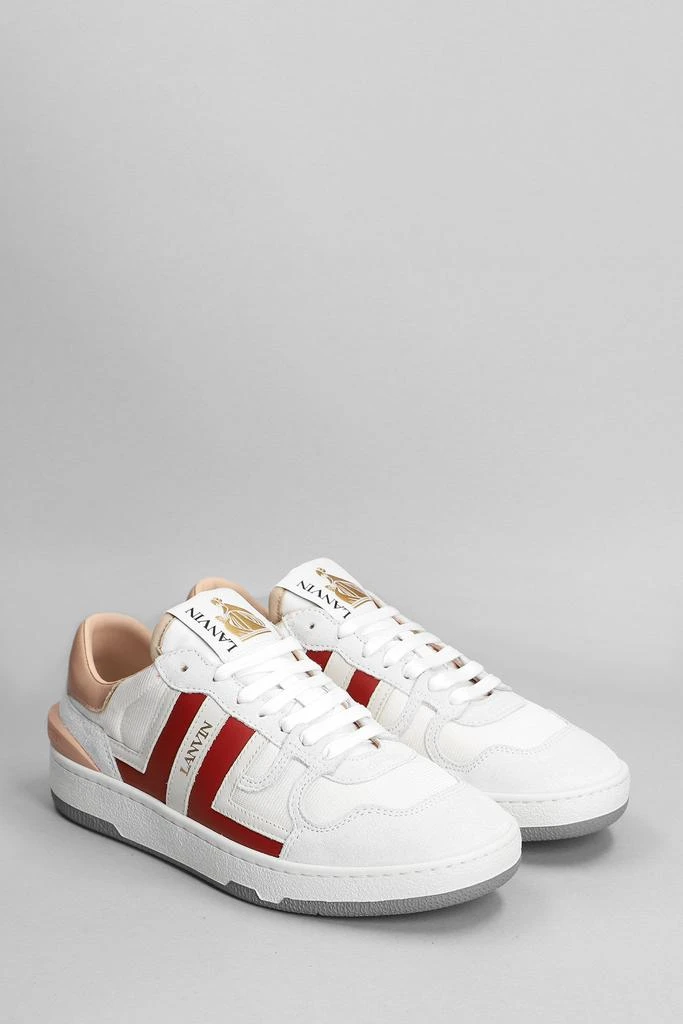 商品Lanvin|Lanvin Sneakers In Rose-pink Suede And Leather,价格¥3158,第2张图片详细描述