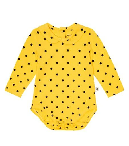 商品Mini Rodini|Baby polka dot jersey onesie,价格¥233,第1张图片