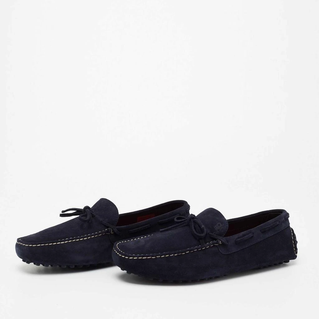 商品Carolina Herrera|CH Carolina Herrera Navy Blue Suede Slip On Loafers Size 41.5,价格¥2441,第2张图片详细描述