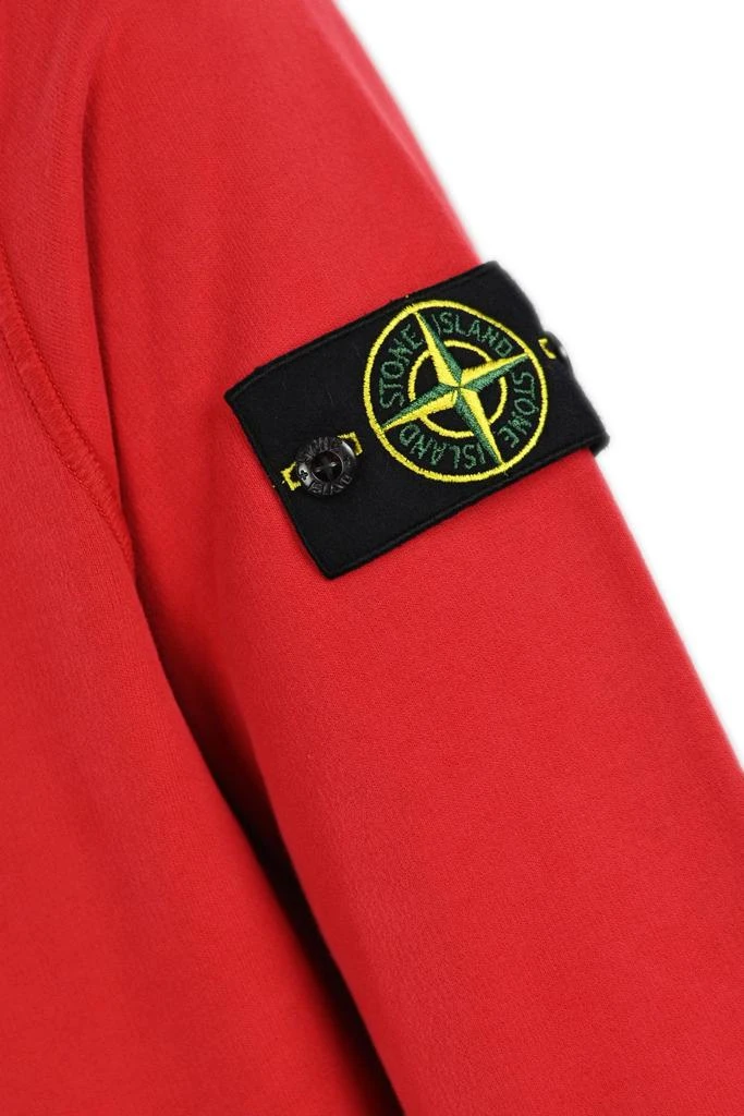 商品Stone Island|Stone Island Hooded Sweatshirt In Brushed Cotton,价格¥2263,第3张图片详细描述