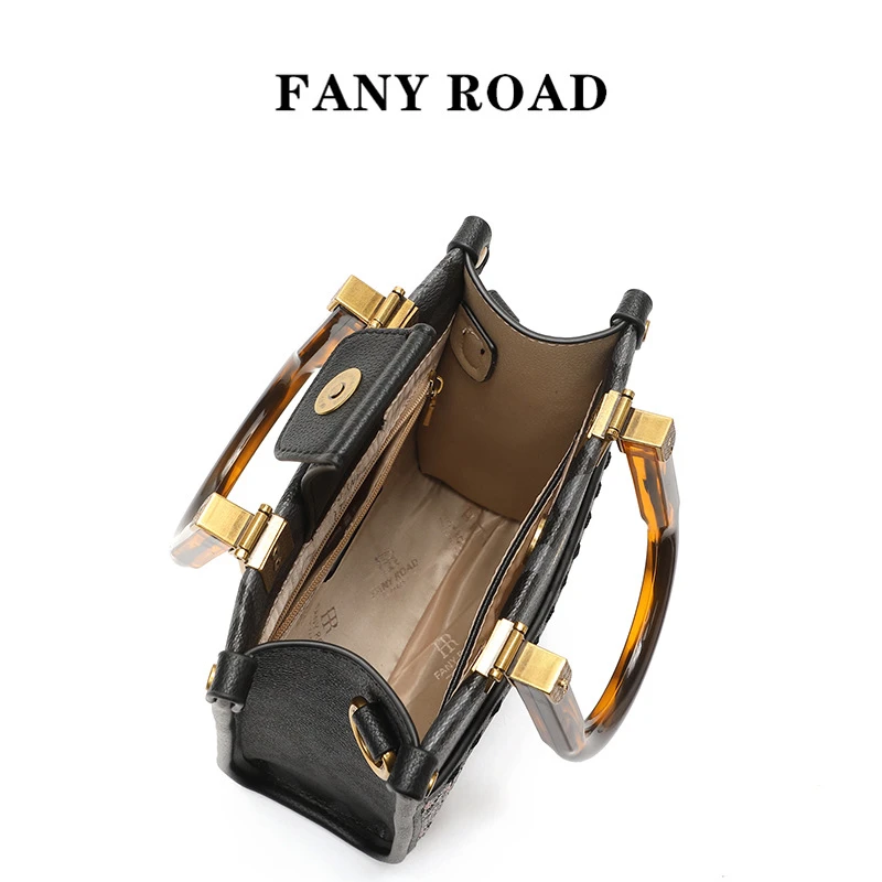 FANYROAD新款女包欧美经典女士手提斜挎包高级感琴谱包女士包 商品