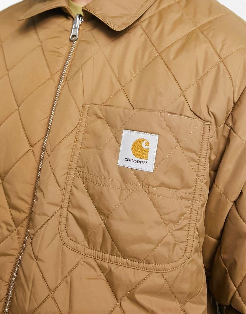 商品Carhartt WIP|Carhartt WIP madera reverisble quilted jacket in brown,价格¥2095,第4张图片详细描述