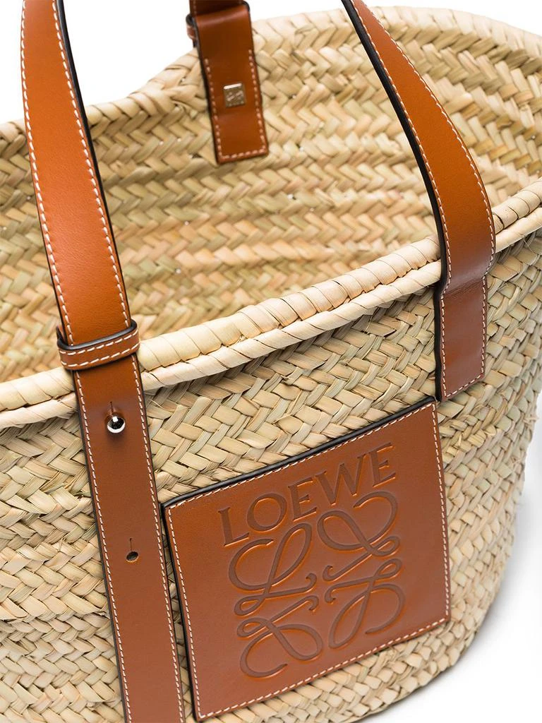 商品Loewe|LOEWE - Basket Raffia And Leather Tote Bag,价格¥4905,第5张图片详细描述