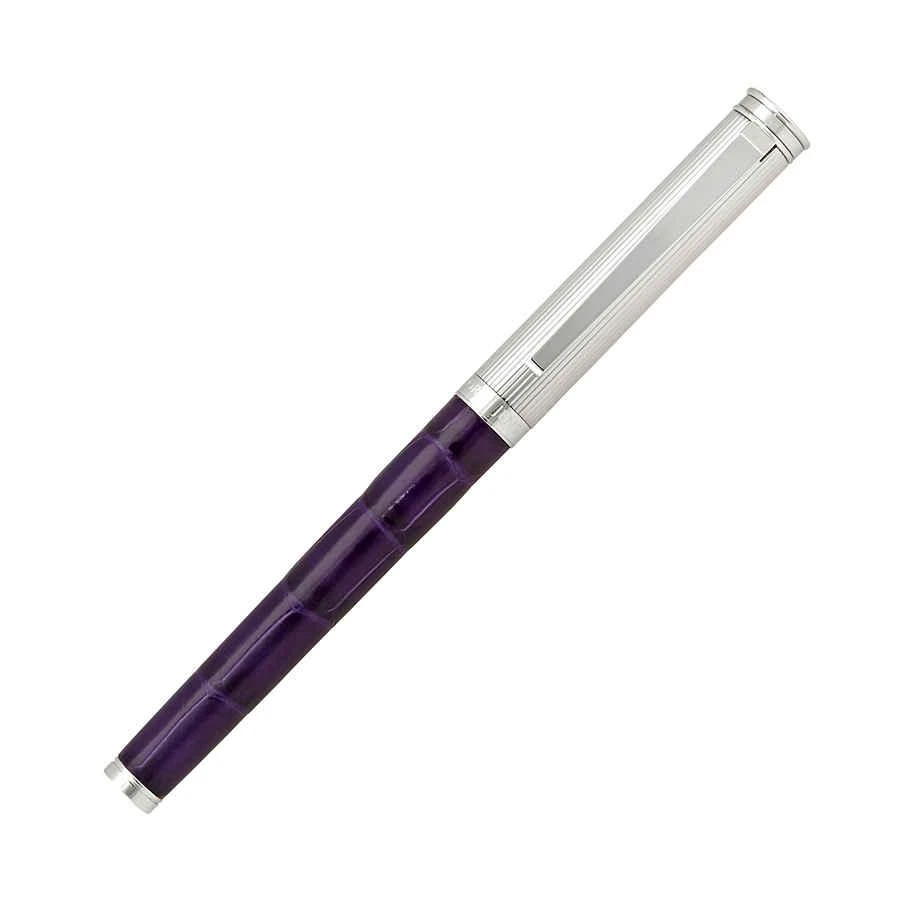 商品Georg Jensen|Bespoke All Purple Alligator Fountain Pen,价格¥2251,第1张图片