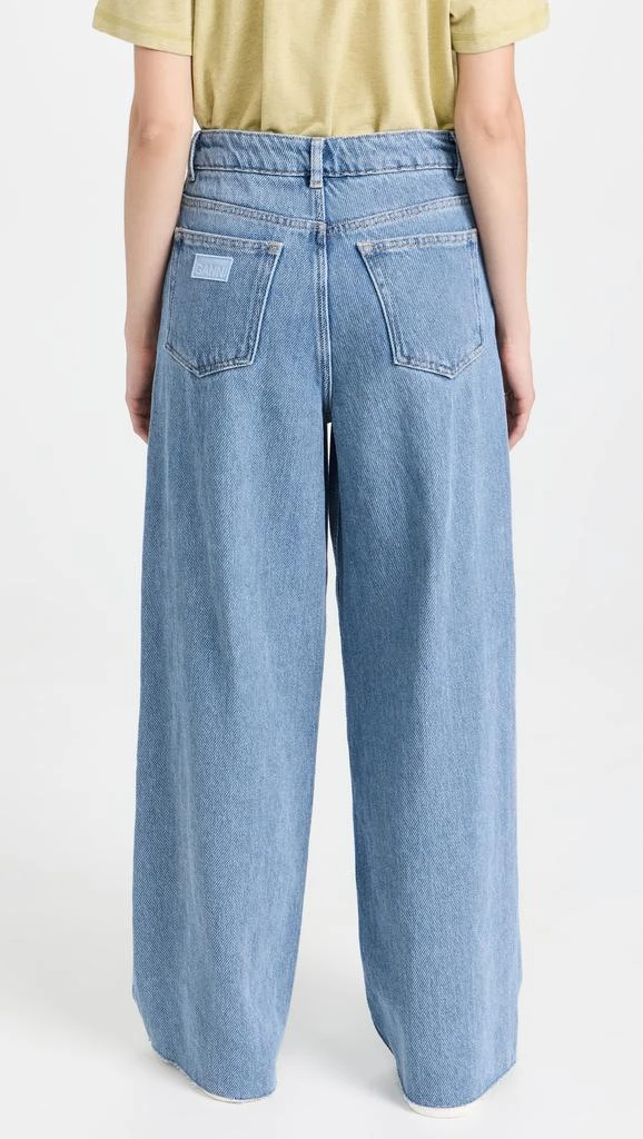 商品Ganni|Heavy Denim Wide Drawstring Jeans,价格¥1114,第2张图片详细描述