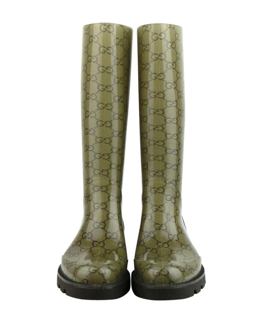 商品Gucci|Gucci Women's Guccissima Pattern Rubber Rain Boots,价格¥6113,第3张图片详细描述