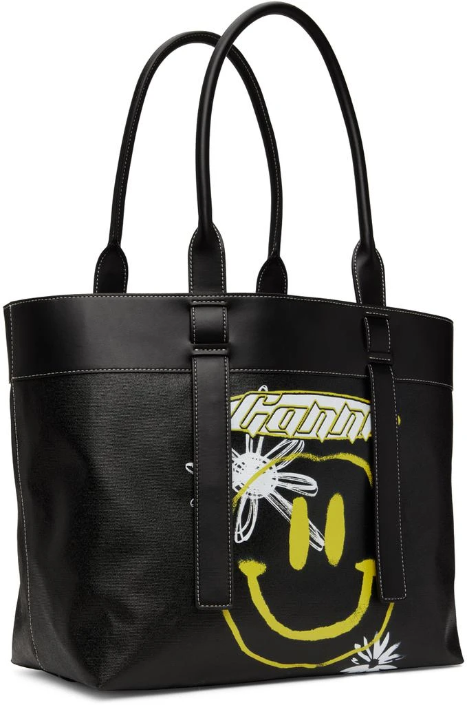商品Ganni|Black Graphic Tote,价格¥1868,第2张图片详细描述
