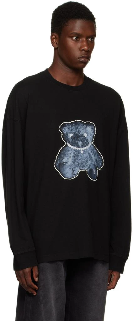 商品We11done|Black Teddy Long Sleeve T-Shirt,价格¥1372,第2张图片详细描述