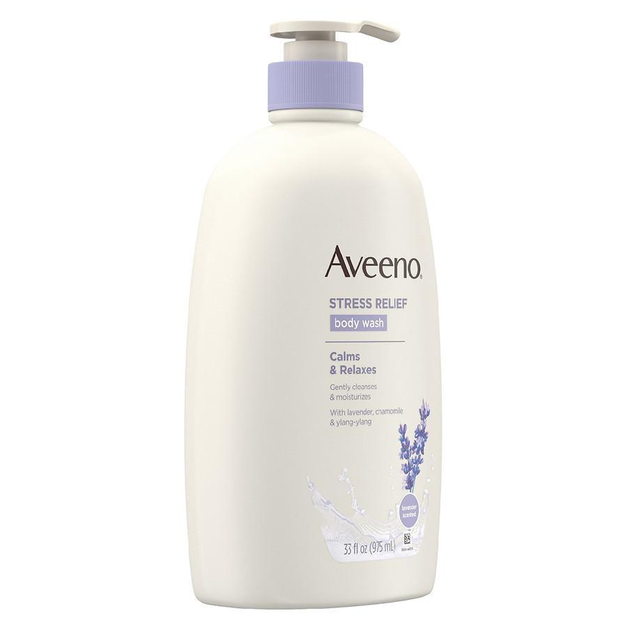 商品Aveeno|Stress Relief Body Wash with Oat Lavender,价格¥74,第7张图片详细描述