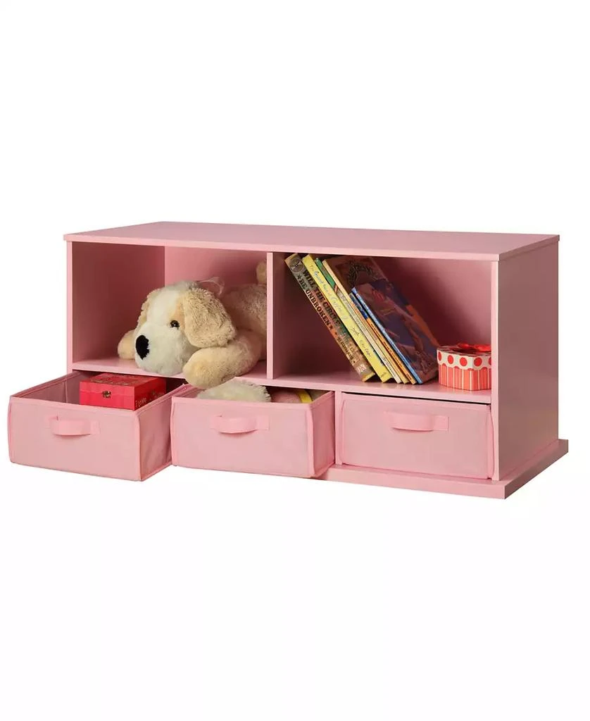 Stackable Shelf Storage Cubby With Three Baskets 商品