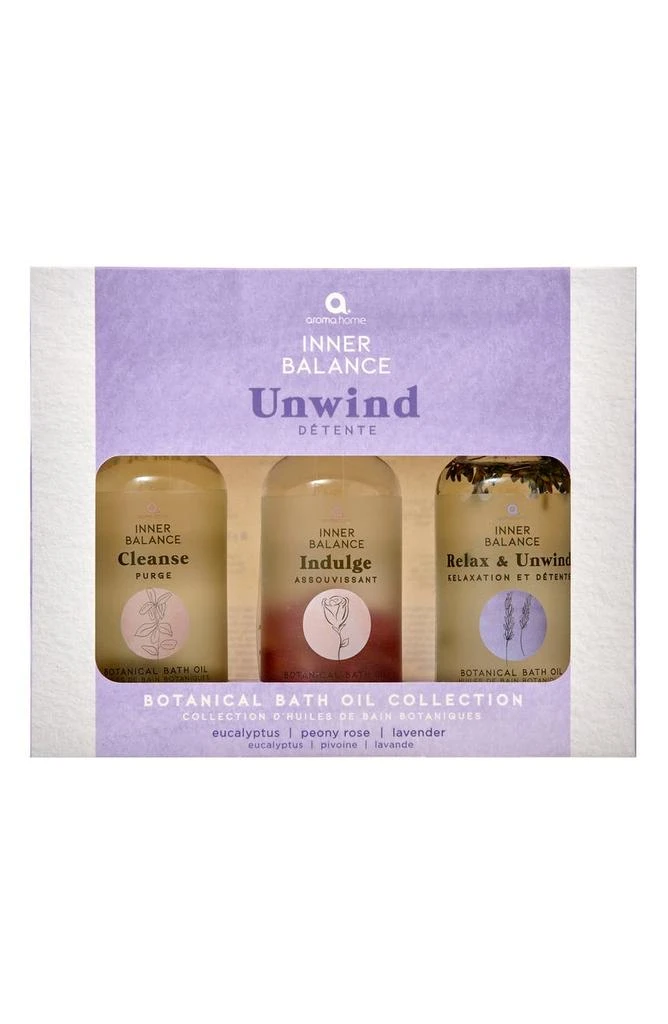 商品AROMA HOME|Inner Balance Unwind Bath Oils - Set of 3,价格¥164,第1张图片