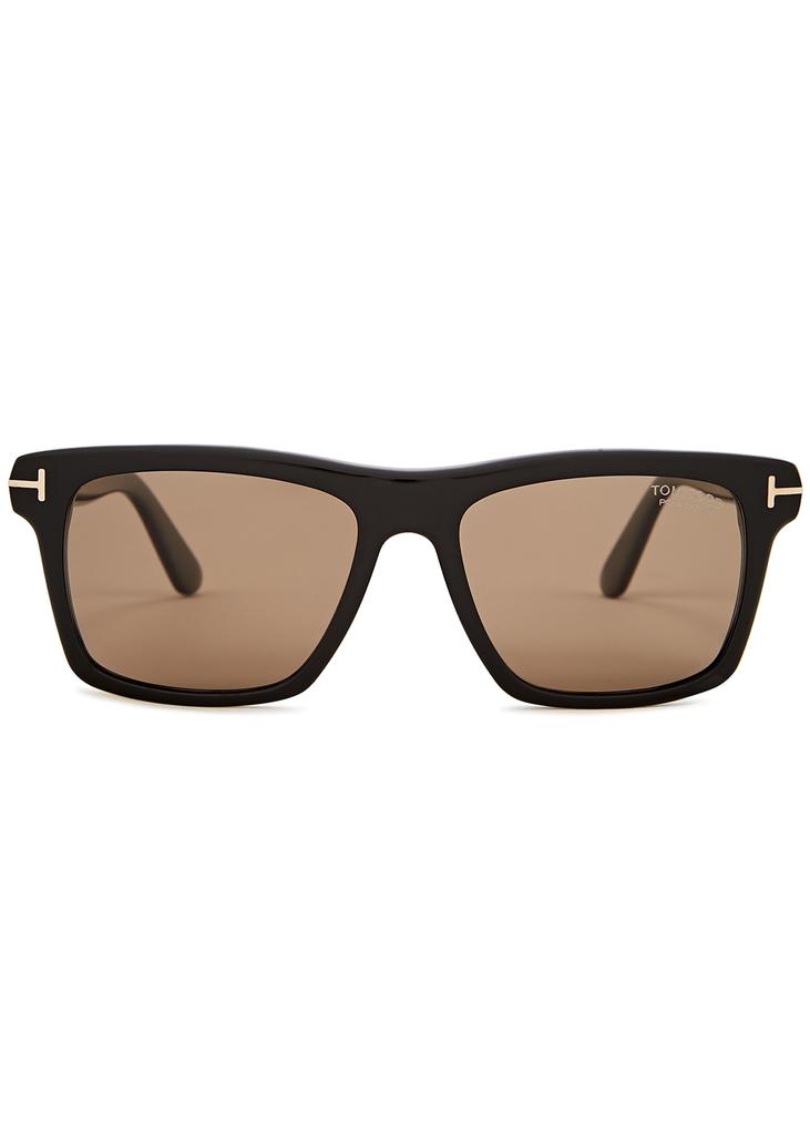 Buckley 02 black square-frame sunglasses商品第2张图片规格展示