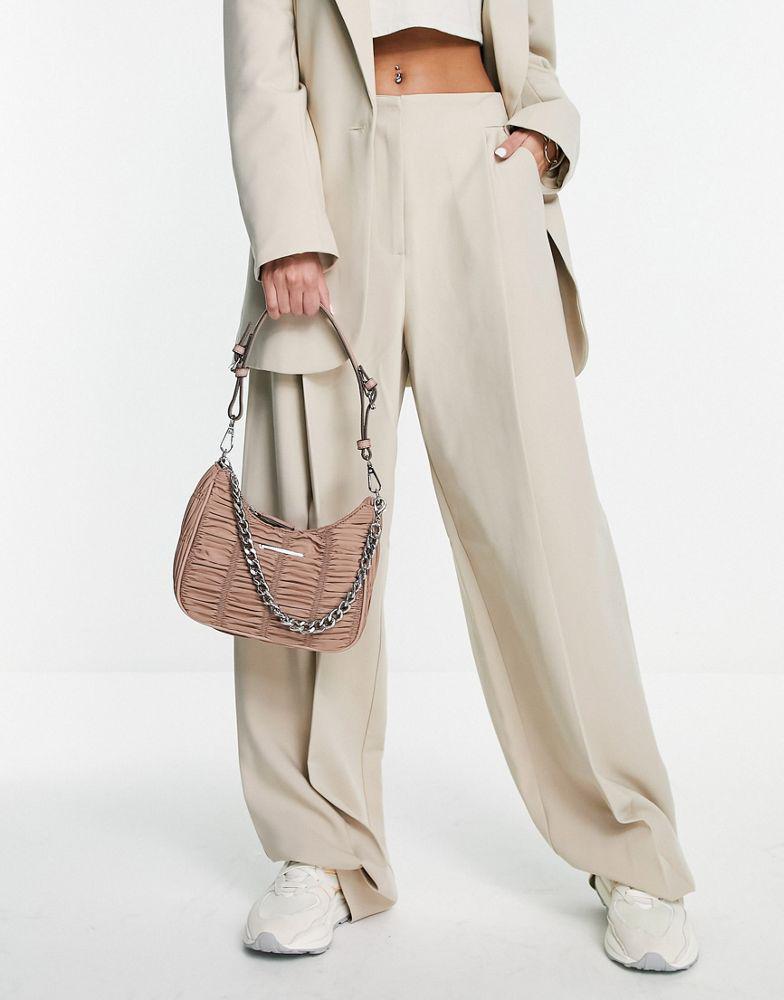 ALDO Love Planet Acera shoulder bag with chain detail in blush商品第4张图片规格展示