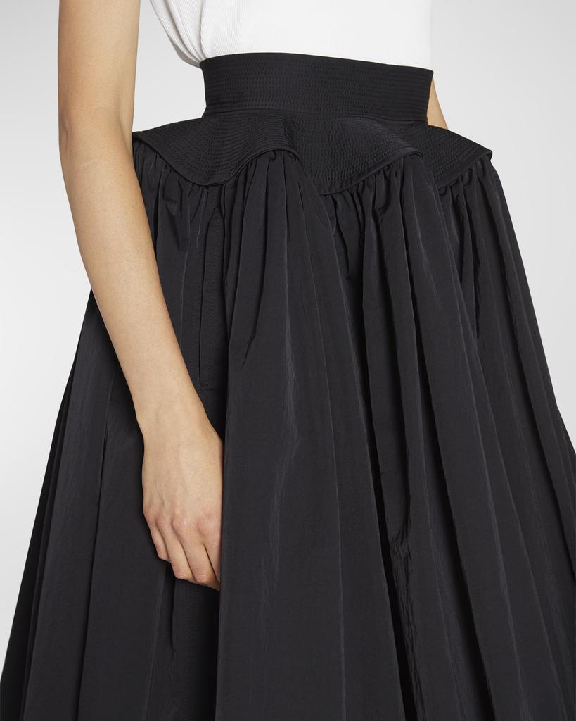 商品Bottega Veneta|Gathered Midi Skirt w/ Flare Waistband,价格¥13251,第6张图片详细描述