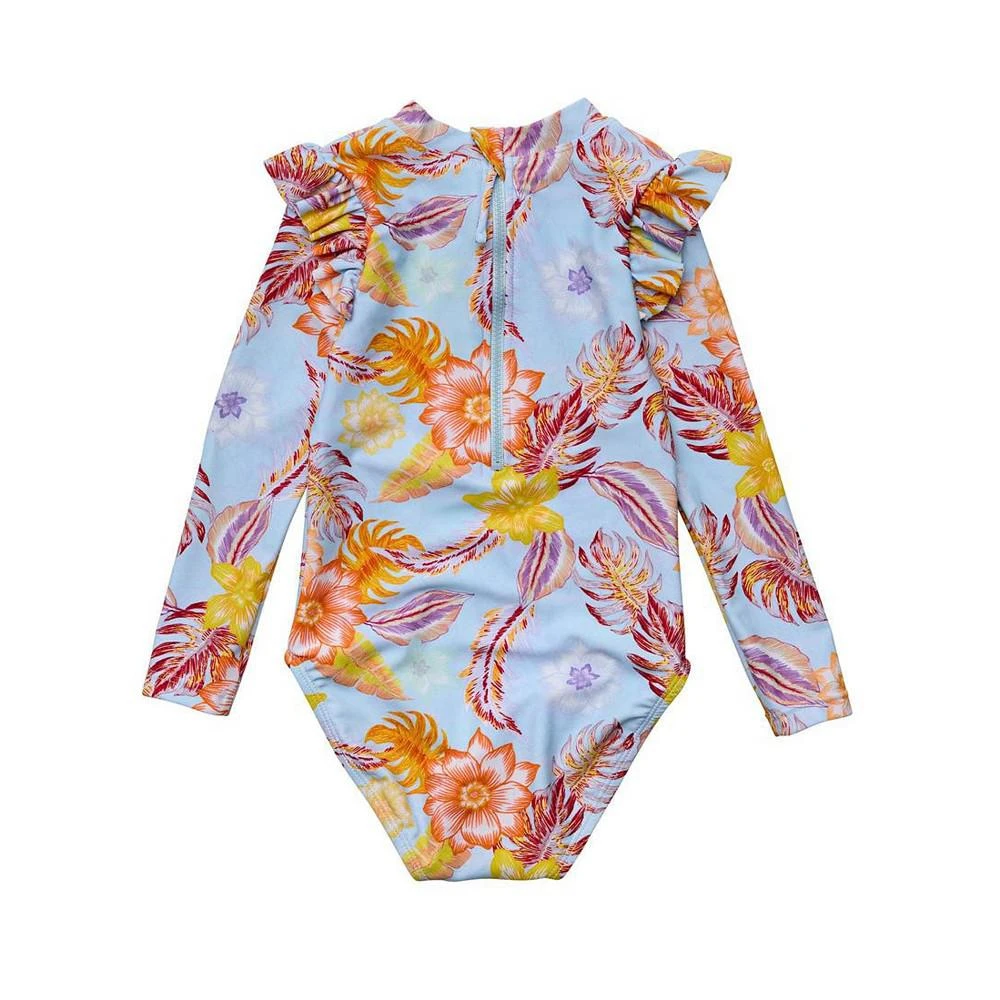 商品Snapper Rock|Infant Girls Boho Tropical Sustainable Frill Surf Suit,价格¥402,第2张图片详细描述