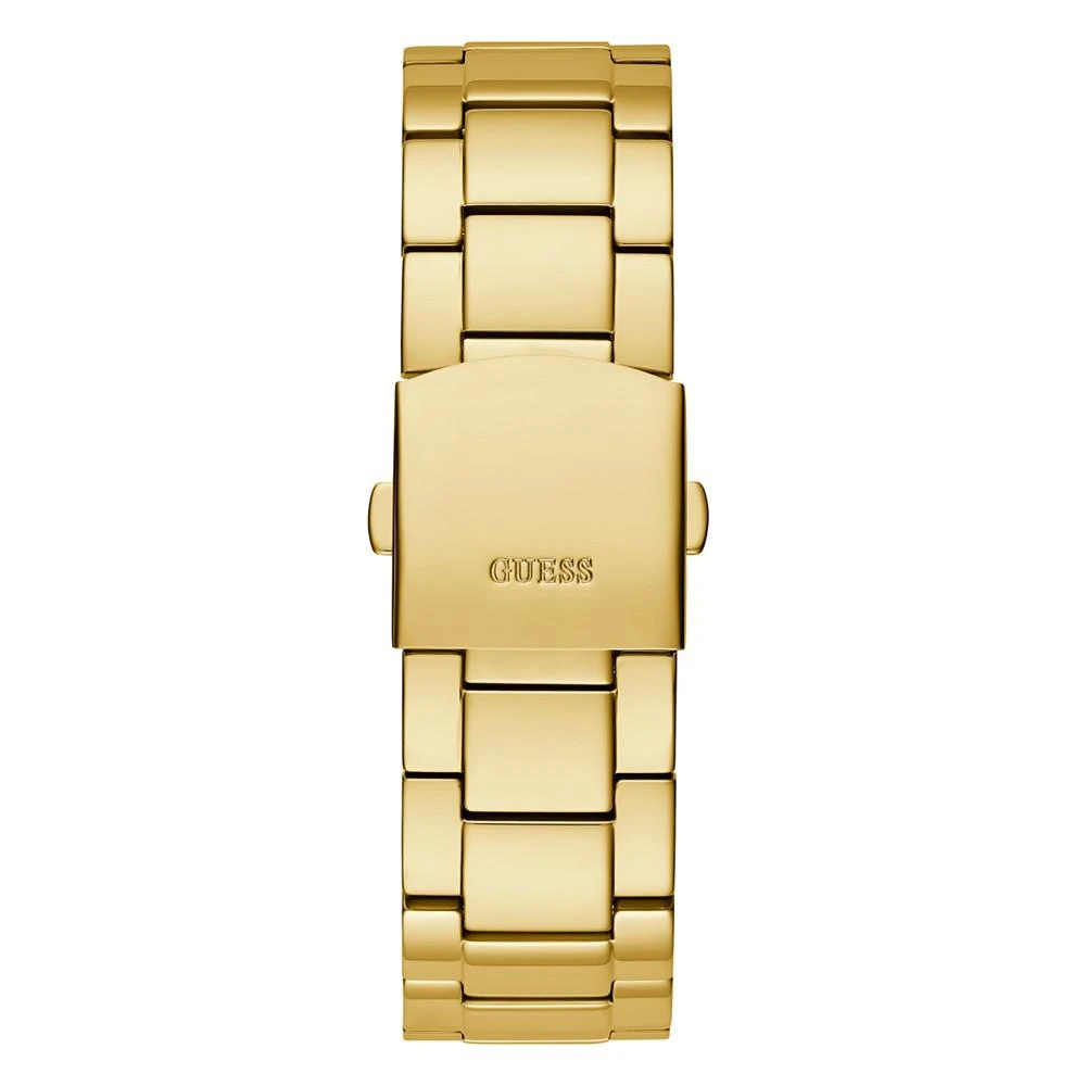 商品GUESS|Men's Quartz Gold-Tone Stainless Steel Bracelet Watch 42mm,价格¥861,第3张图片详细描述