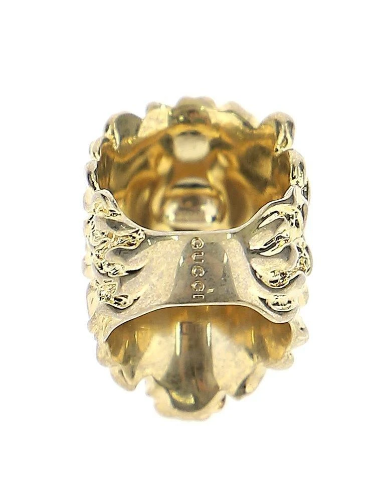 商品Gucci|Gucci Crystal Embellished Lion Ring,价格¥2425,第2张图片详细描述