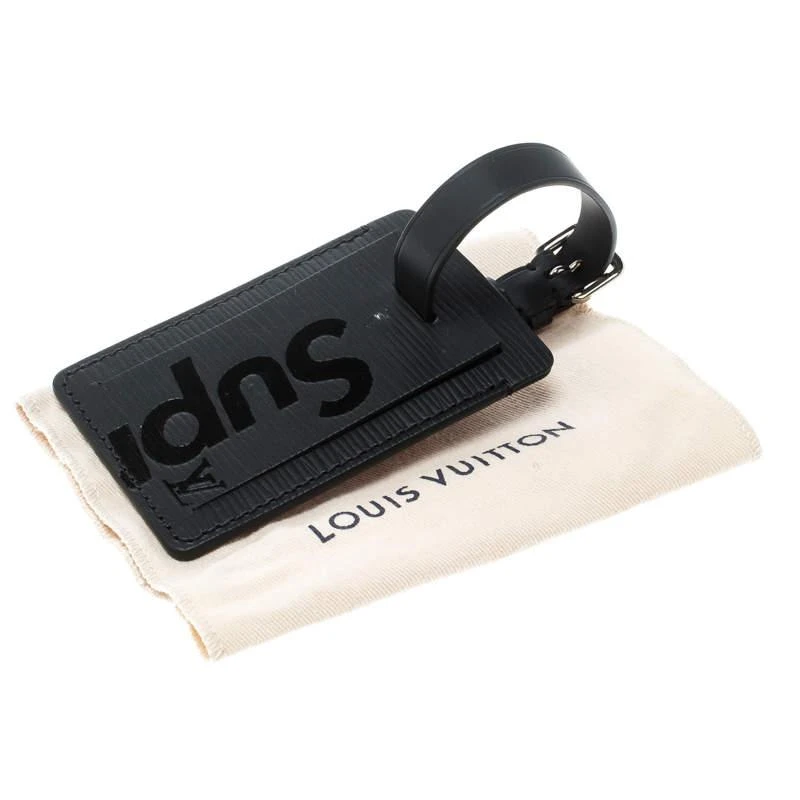 商品[二手商品] Louis Vuitton|Louis Vuitton Black Epi Leather X Supreme Luggage Tag,价格¥3248,第5张图片详细描述