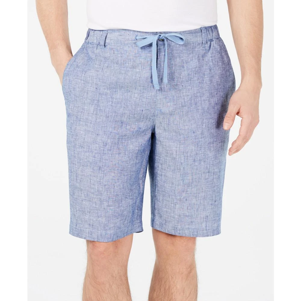 商品Tasso Elba|Men's Linen Drawstring Shorts, Only at Macy's 短裤,价格¥111,第1张图片