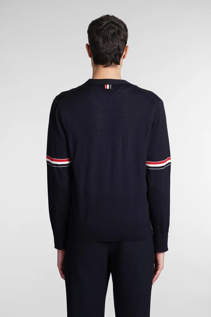 商品Thom Browne|Thom Browne Cardigan In Blue Wool,价格¥4367,第3张图片详细描述