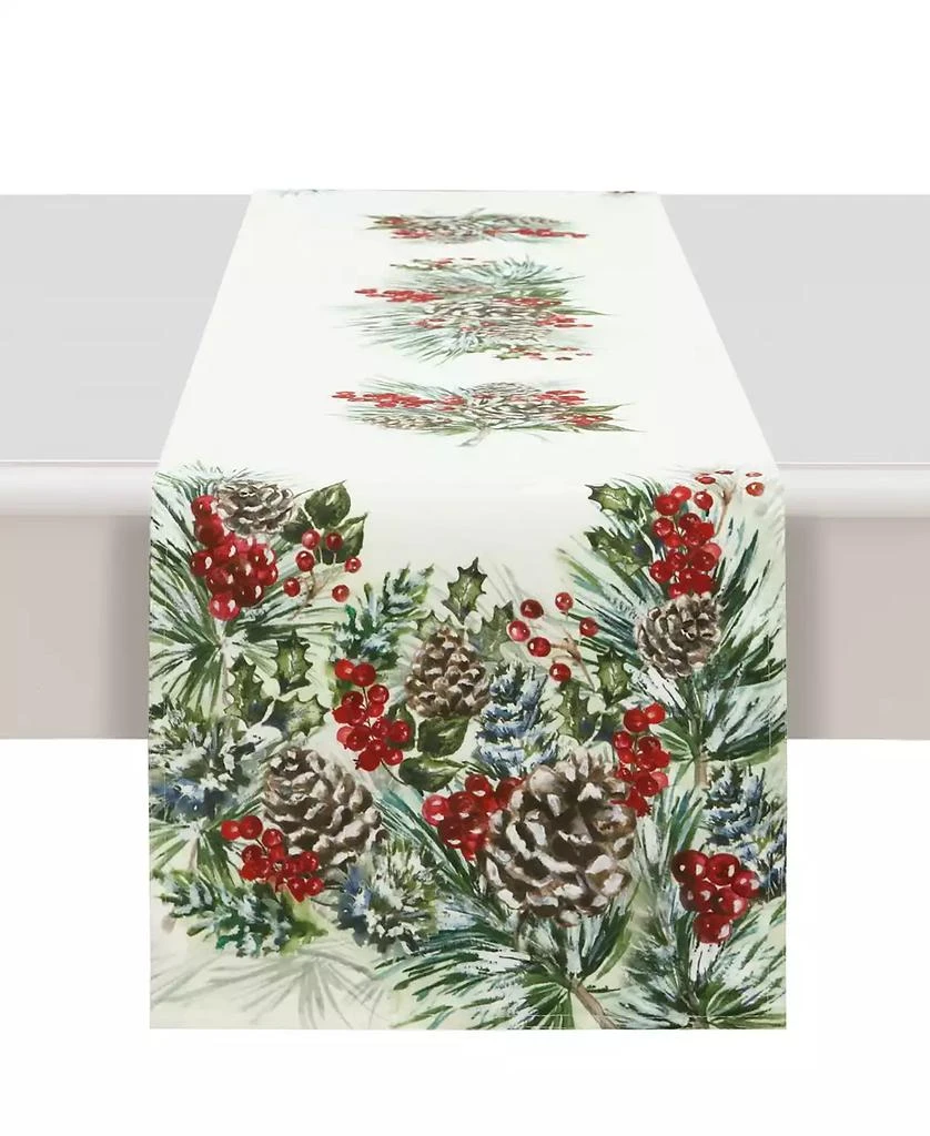 商品Laural Home|Winter Garland Table Runner -13"x 72",价格¥370,第1张图片