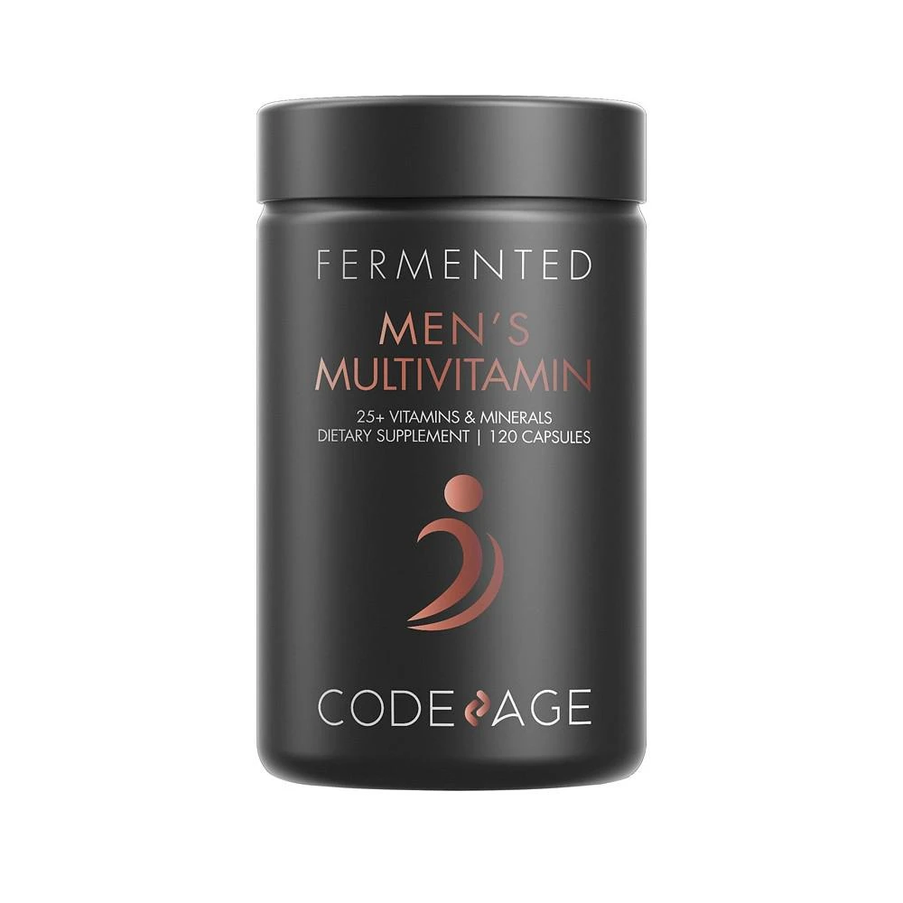 商品Codeage|Men's Fermented Multivitamin, 25+ Vitamins & Minerals, Probiotics, Digestive Enzymes, Daily Supplement - 120ct,价格¥262,第1张图片