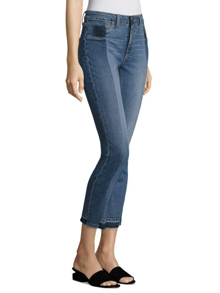 商品Paige|Taylor Pieced Raw-Edge Straight-Leg Jeans,价格¥1022,第3张图片详细描述