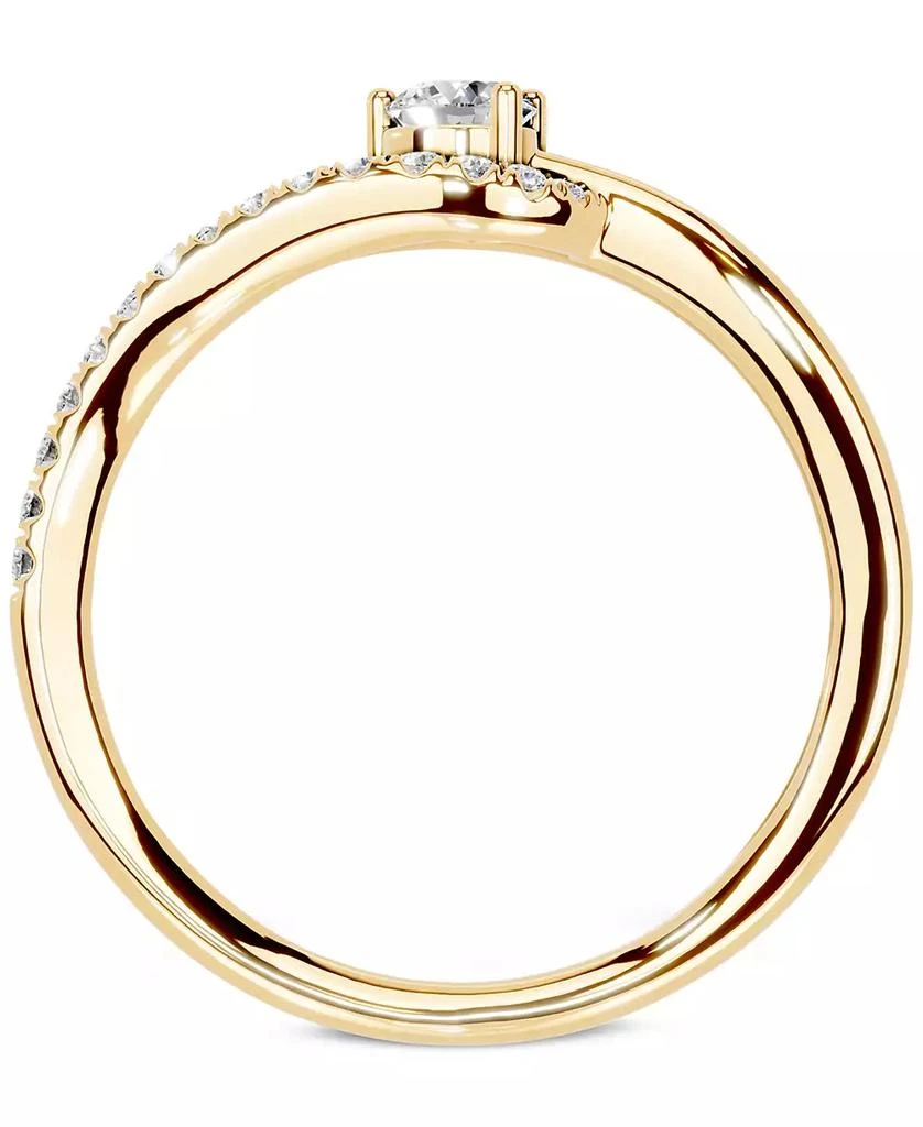 商品Macy's|Diamond Engagement Ring (1/4 ct. t.w.) in 14k Yellow Gold,价格¥5327,第3张图片详细描述