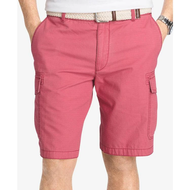 商品IZOD|Men's Cotton Seaside Cargo 10.5" Shorts,价格¥127,第1张图片