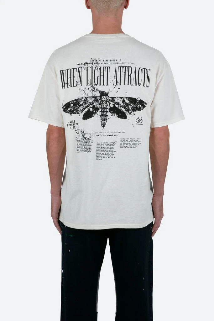 商品MNML|When Light Attracts Tee - Natural,价格¥292,第2张图片详细描述