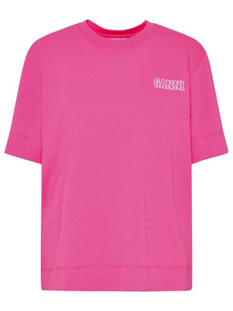 商品Ganni|T-SHIRT IN COTONE FUCSIA,价格¥730,第1张图片