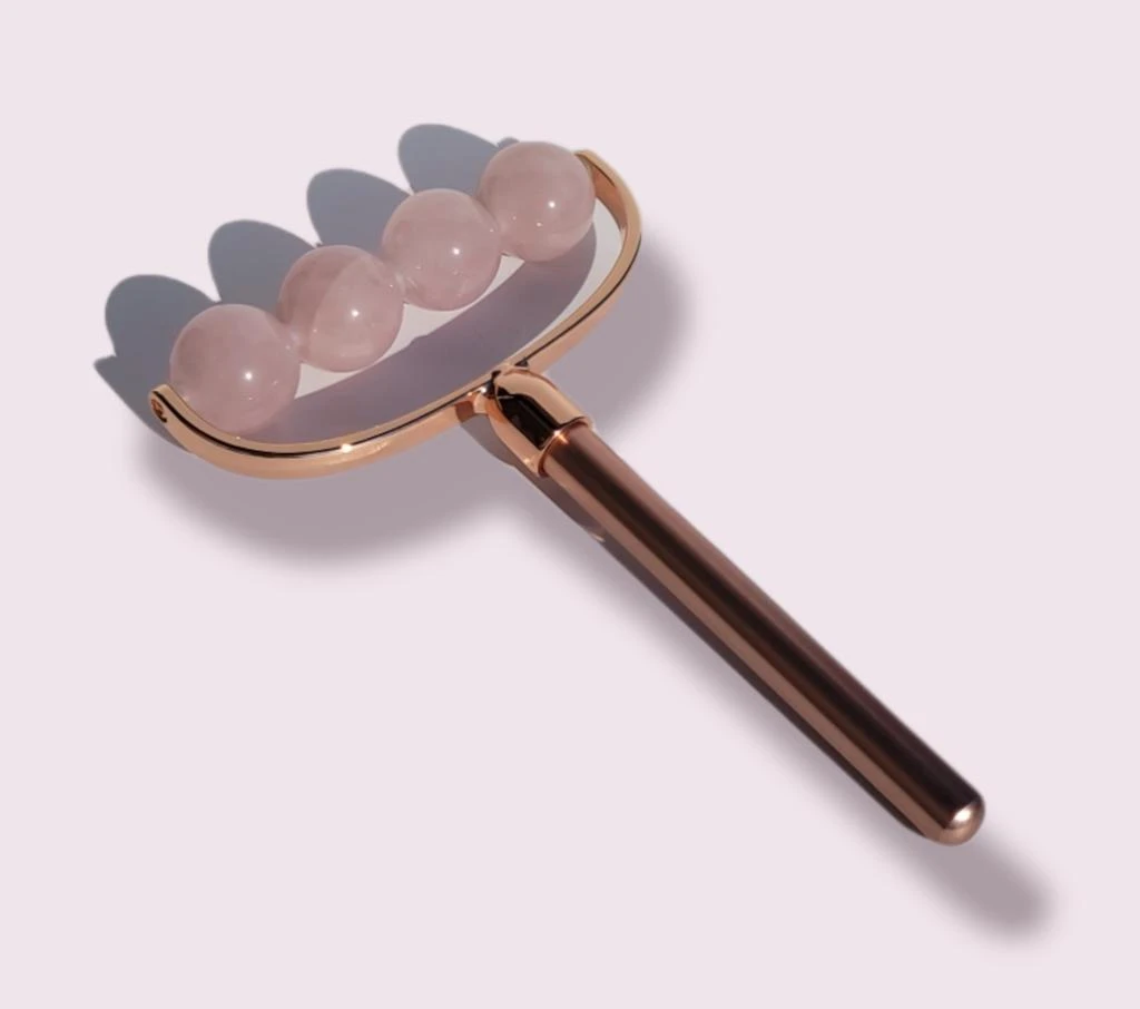 商品ZAQ Skin & Body - Ultrasonic Spatula|Maya 4 Stone Anti-Aging Facial & Body Roller - Rose Quartz,价格¥898,第2张图片详细描述