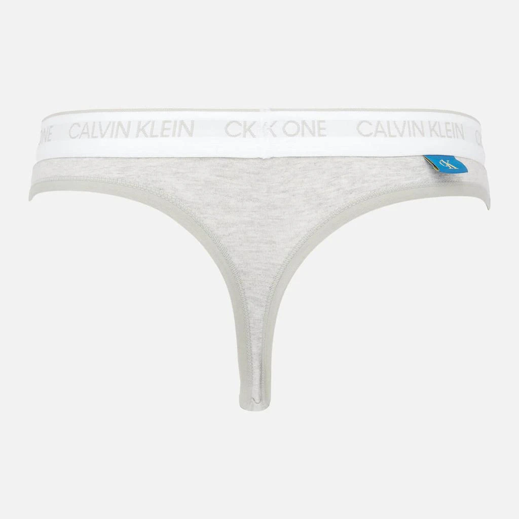 商品Calvin Klein|Calvin Klein Women's New Ck One Thong - Grey Heather,价格¥88,第2张图片详细描述