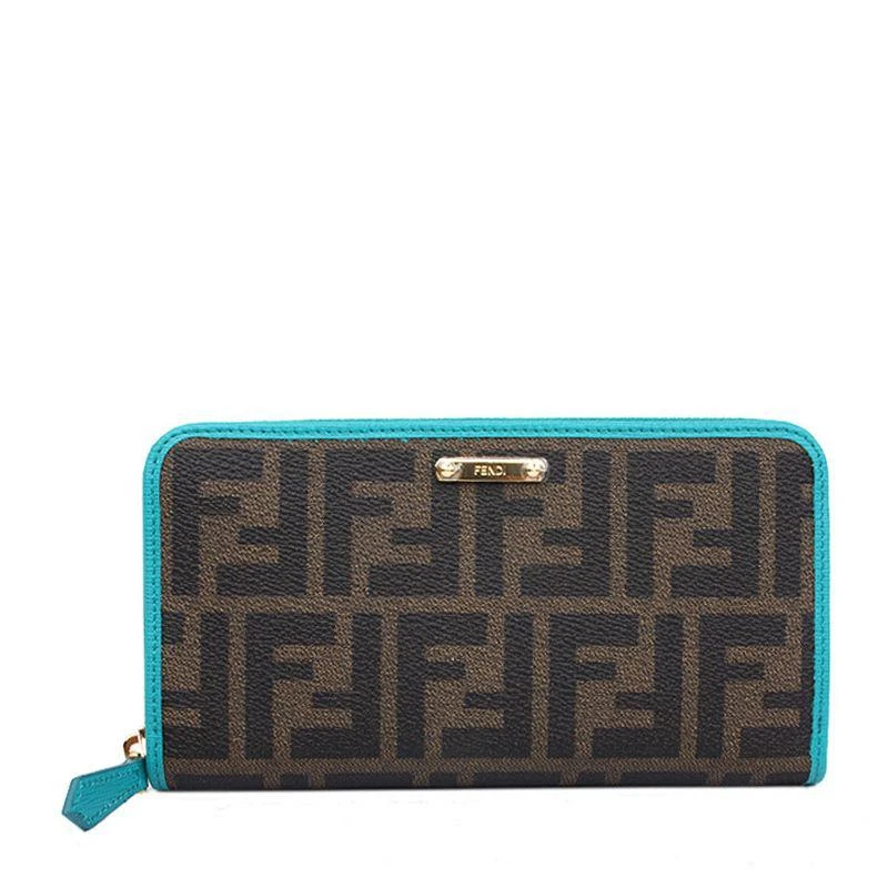 商品Fendi|香港直邮FENDI芬迪女士棕色长款钱包潮流时尚8M0299GRPF0P3N,价格¥4270,第1张图片