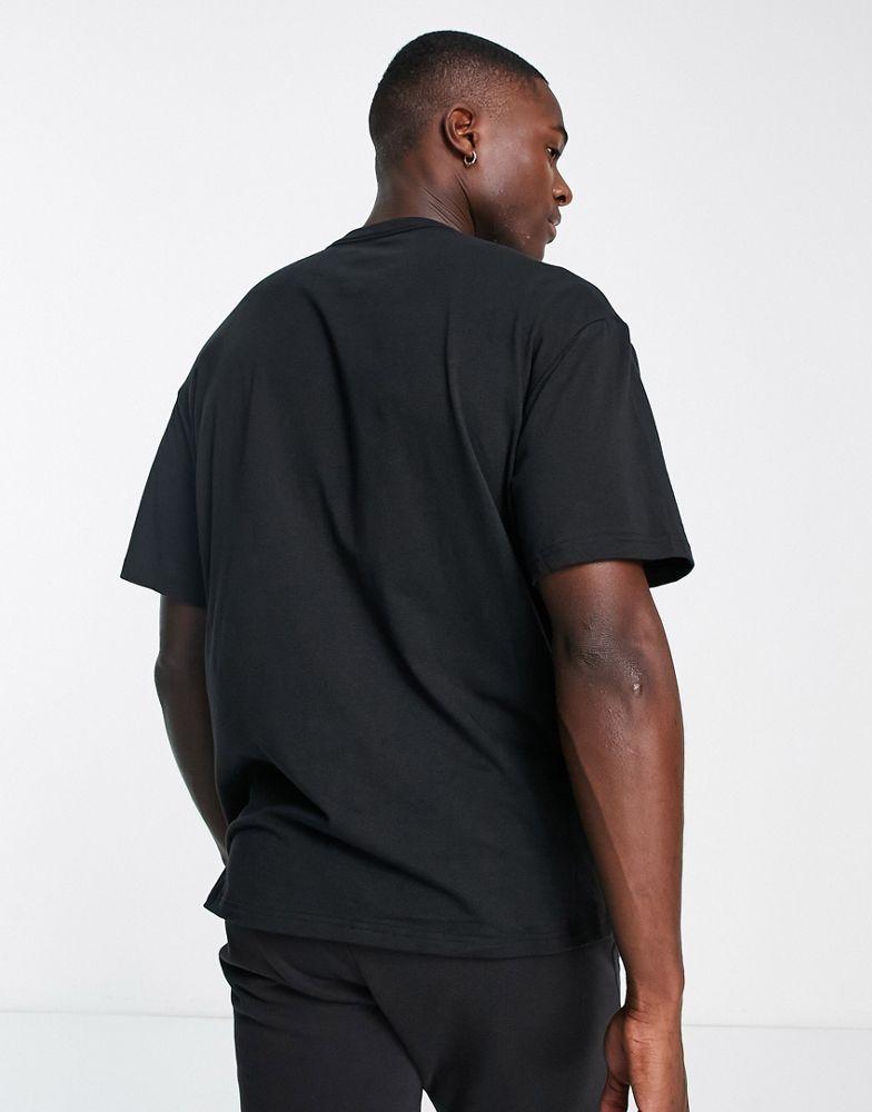 Calvin Klein lounge t-shirt with chest logo in black商品第2张图片规格展示