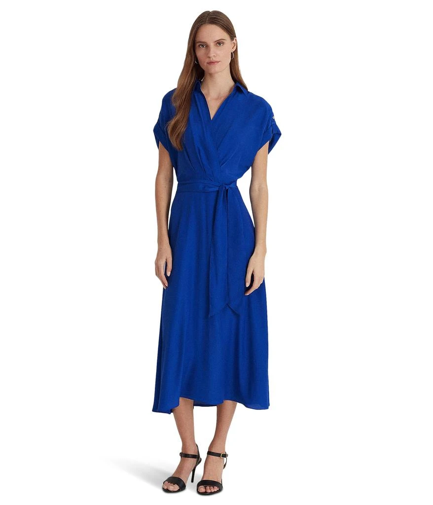 商品Ralph Lauren|Belted Crepe Dress,价格¥1079,第1张图片
