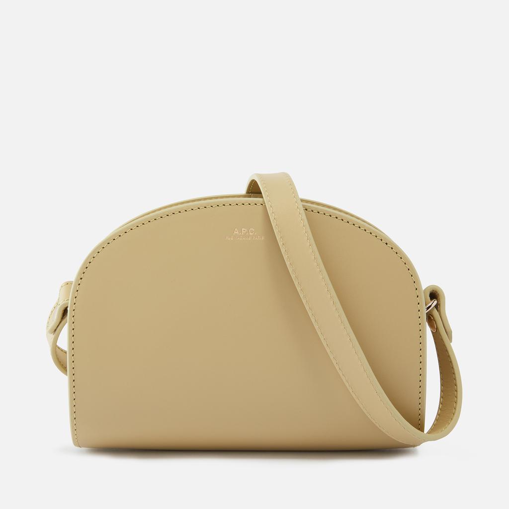 A.P.C. Mini Demi-Lune Leather Shoulder Bag商品第1张图片规格展示