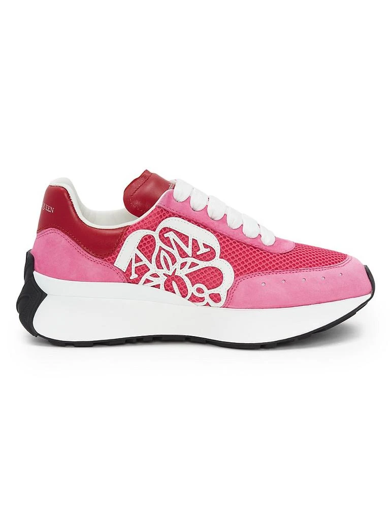 商品Alexander McQueen|Women’s Monogram Low-Top Sneakers,价格¥2368,第1张图片