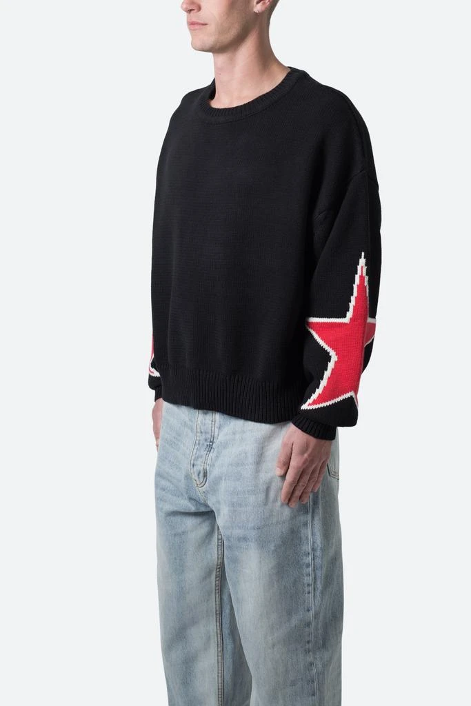 商品MNML|Star Sweater - Black,价格¥256,第3张图片详细描述