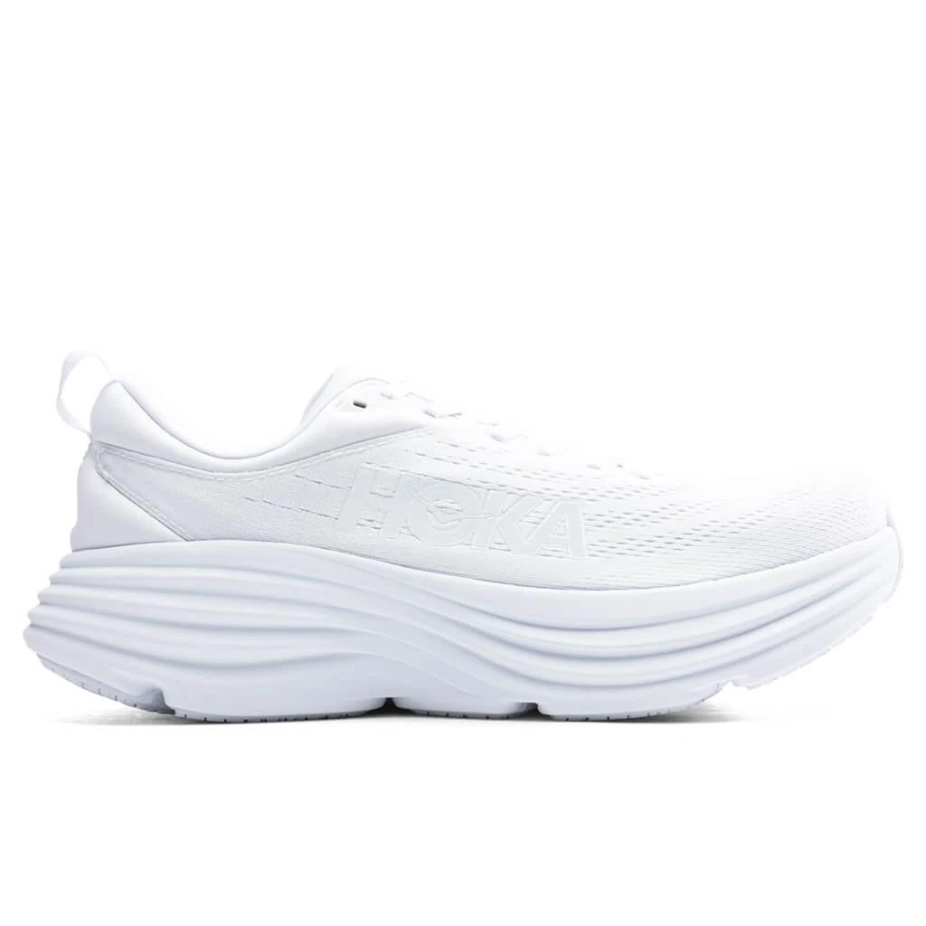 商品Hoka One One|Bondi 8 - White/White,价格¥971,第1张图片