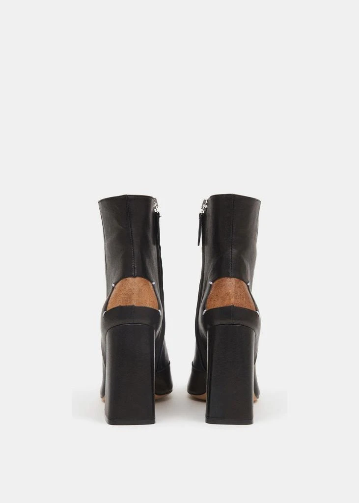 商品MAISON MARGIELA|Maison Margiela Black 4 Stitches Decortiques Ankle Boots,价格¥3051,第3张图片详细描述